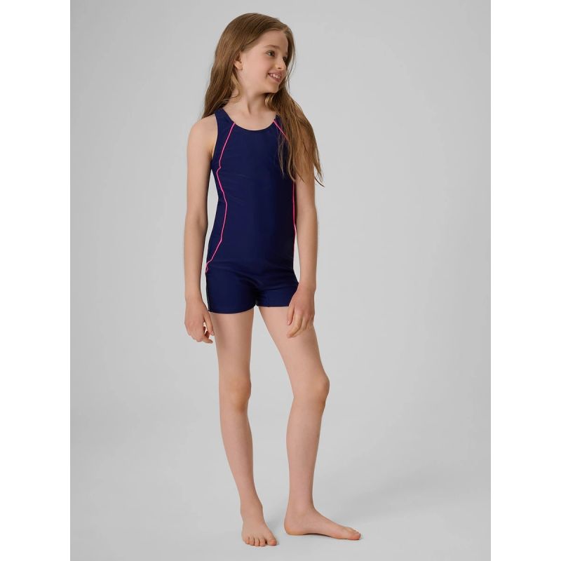 Girls' one-piece swimsuit 4F 4FJRSS26USWSF148-31S