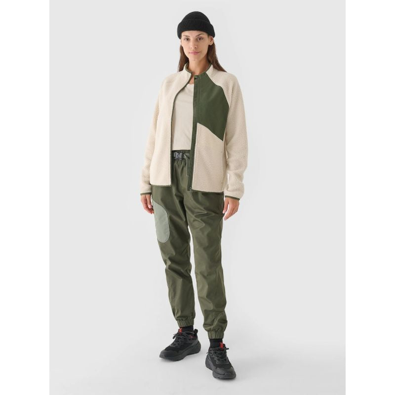 Women's sherpa fleece with stand-up collar 4F 4FRAW24TFLEF362-12S *Kategoria tymczasowa Your Sports Performance