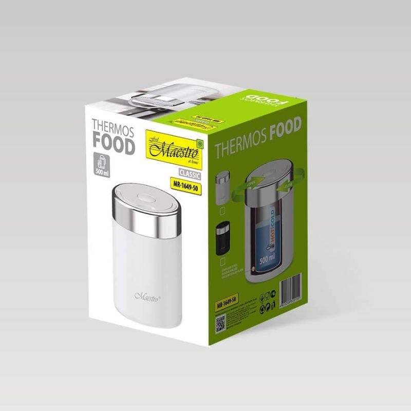 Lunch thermos 500 ml MR-1649-50-WHITE MAESTRO AGD - Produkty/Termosy i kubki termiczne Your Sports Performance
