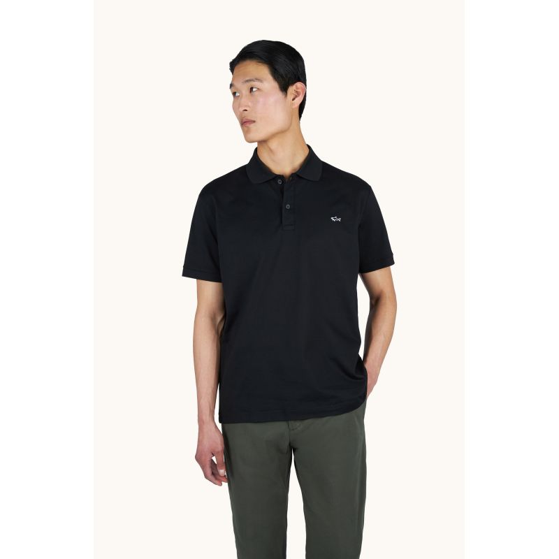 Paul&Shark men's cotton polo shirt black 99311001-11 – elegant and durable