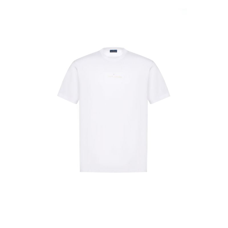Paul&Shark Men's Cotton T-shirt White and Gold 99311008-10E - Classic Cut, Logo