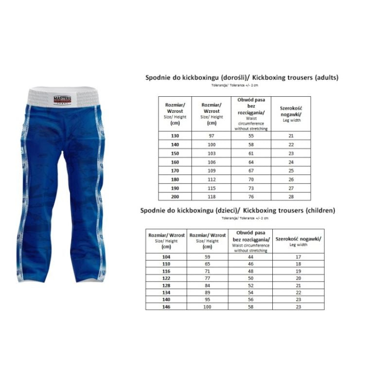 Kickboxing pants MASTERS SKBP-M (WAKO APPROVED) In preparation Your Sports Performance