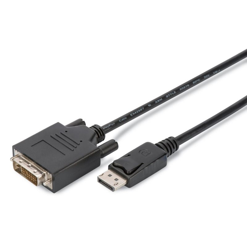 DisplayPort adapter cable, DP - DVI (24+1)M/M, 2.0m, 10er Set, Full HD, CE, bl Kable i adaptery/Adaptery, przejściówki Your Sports Performance