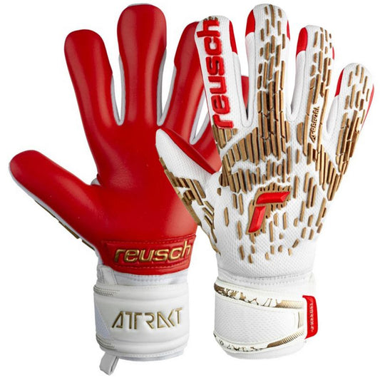 Reusch Attrakt Freegel Silver M 5370235 1011 goalkeeper gloves Accessories/Gloves Your Sports Performance