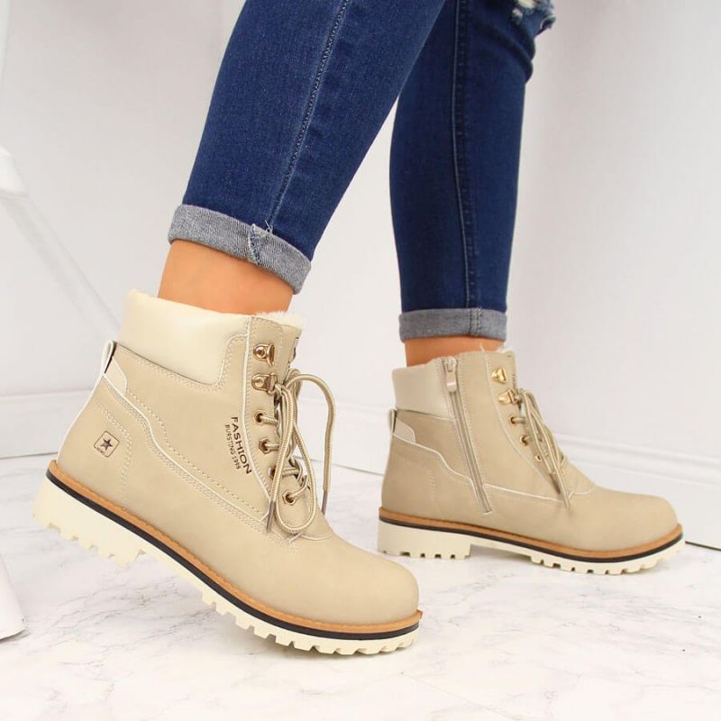 Insulated hiking boots NEWS W EVE249A beige Footwear/Outdoor/zimowe Your Sports Performance