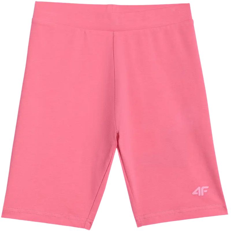 Girls' shorts 4F CAS F028 pink 4FJWSS26TSTIF028 54S