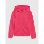 Girls' sweatshirt with a zipper and a hood 4F 4FJWSS25TSWSF1706-55S *Kategoria tymczasowa Your Sports Performance