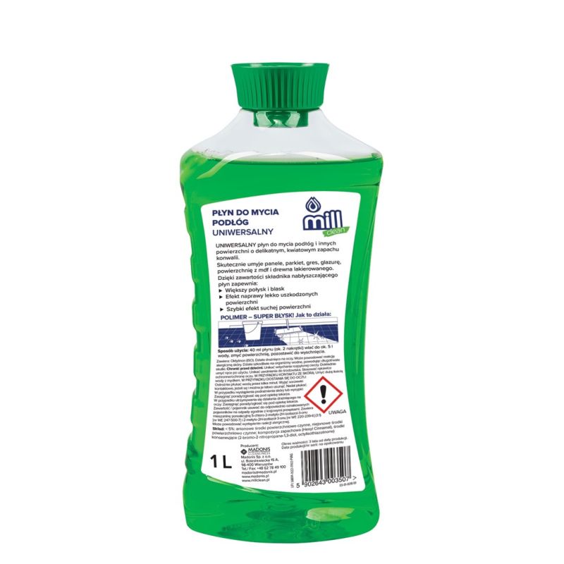 MILL CLEAN Floor cleaner with the scent of lily of the valley 1l Chemia/Preparaty do mycia i nabłyszczania powierzchni Your Sports Performance