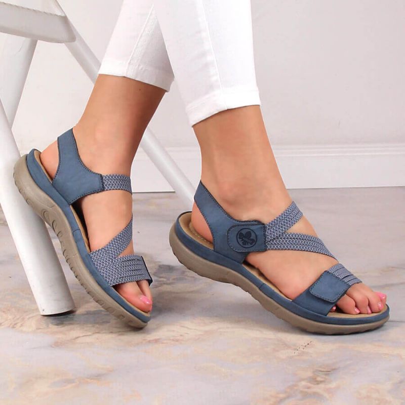 Comfortable Rieker W RKR587 blue sandals Footwear/Lifestyle/Rieker Your Sports Performance