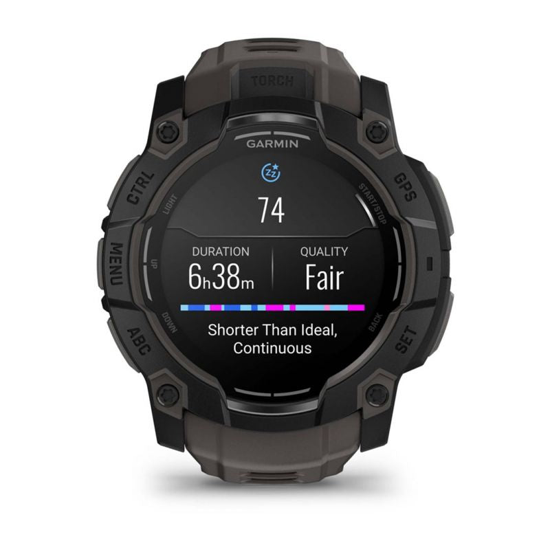 Garmin Instinct 3 – 50 mm AMOLED Black met charcoal band watch Akcesoria sportowe i turystyczne/Zegarki sportowe Your Sports Performance