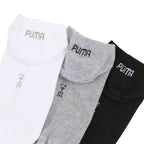 Puma Sneaker Plain Socks 3 Pack Gray, White, Black 938624 17