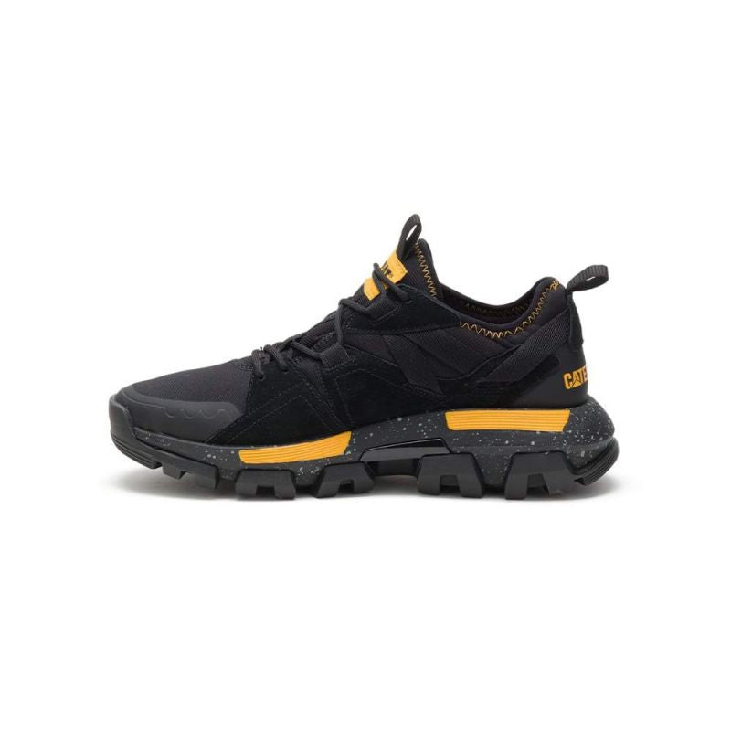 Cat Caterpillar Raider Sport Men's Suede Sneakers Black/Yellow (P724513) In preparation Your Sports Performance