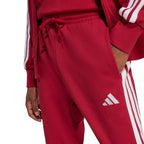Men's adidas Essential 3-Stripes French Terry Burgundy Pants KR2702