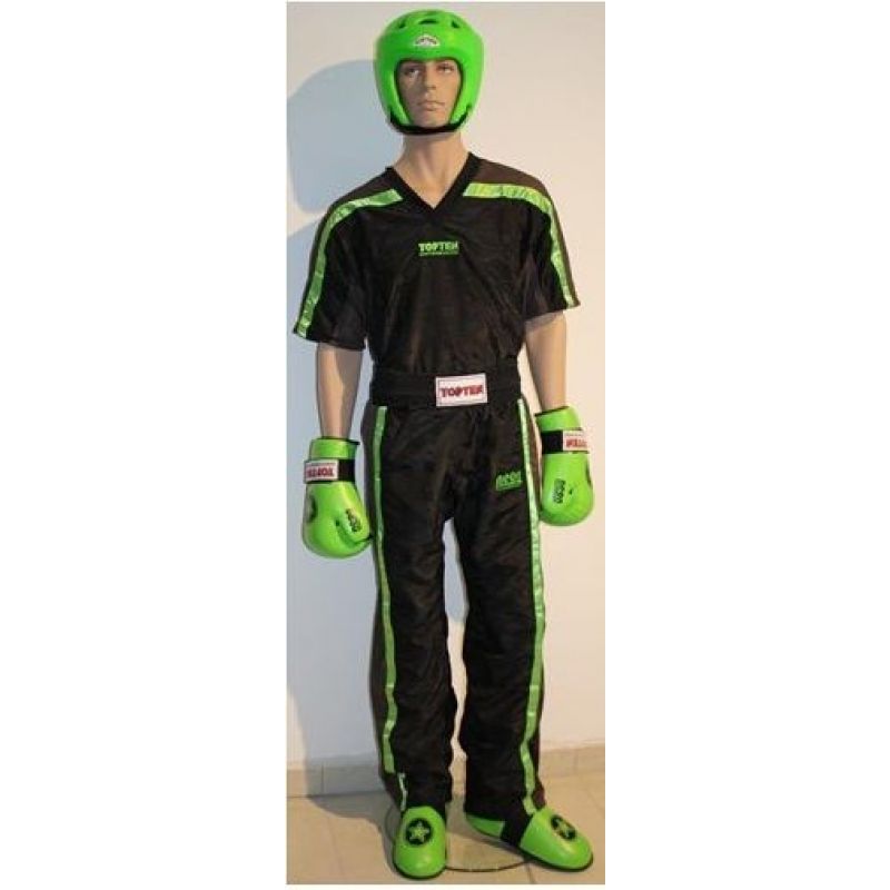 TOP TEN NEON kickboxing outfit black and green In preparation Your Sports Performance