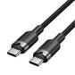USB-C to USB-C Vention Braided Cable 3A 480Mbps 60W PD 2m Black In preparation Your Sports Performance