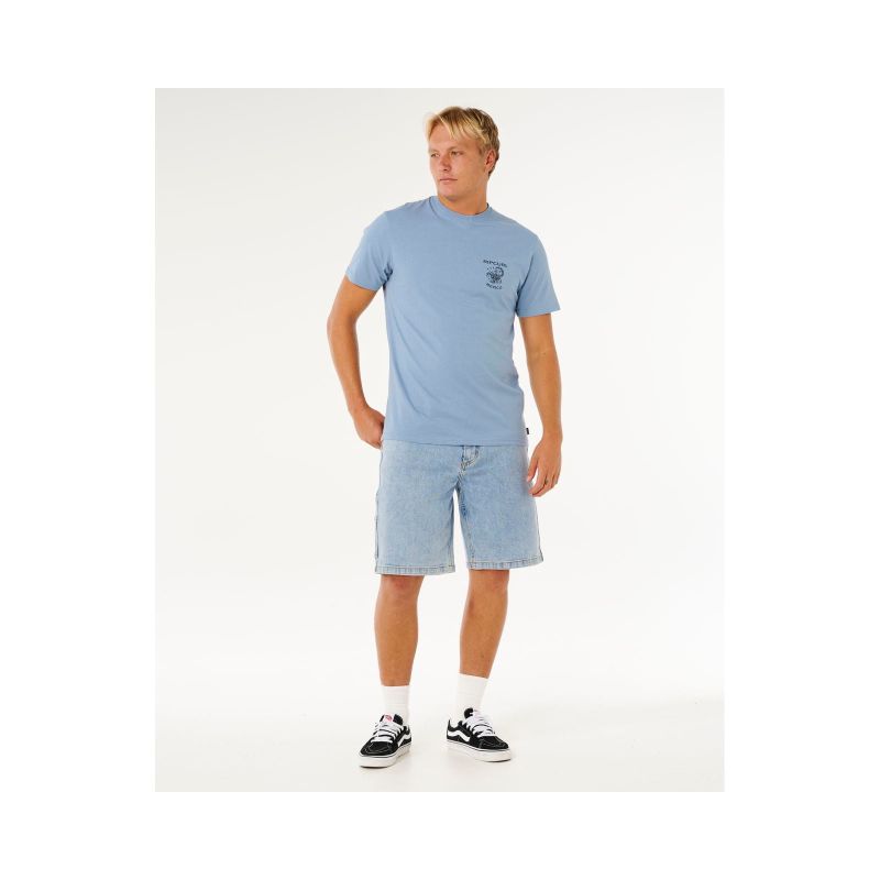 Men's T-shirt RIP CURL Desti Animals Tee blue