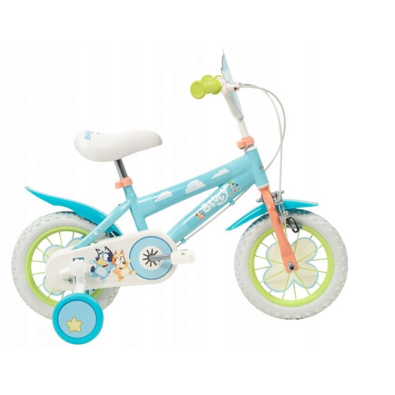 TOIMSA Bluey 12" Children's Bicycle Blue and Lime (Gry i zabawki) Sport i rekreacja/Rowery dziecięce Your Sports Performance