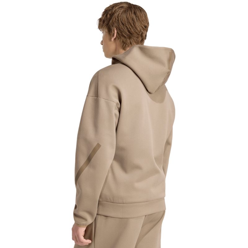 Men's adidas ZNE Full Zip sweatshirt beige KF3828