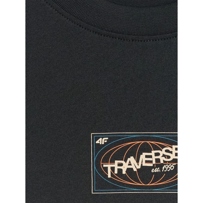 Men's regular printed T-shirt 4F 4FRAW25TTSHM3377-20S 4f
