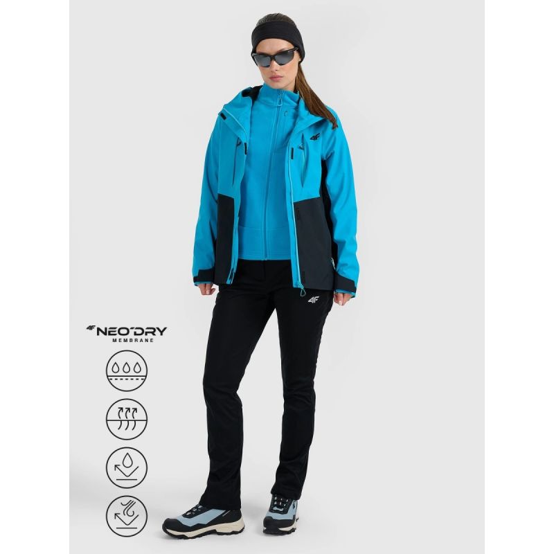 Women's trekking jacket 10000 membrane 4F 4FWAW25TTJAF1011-33S 4f
