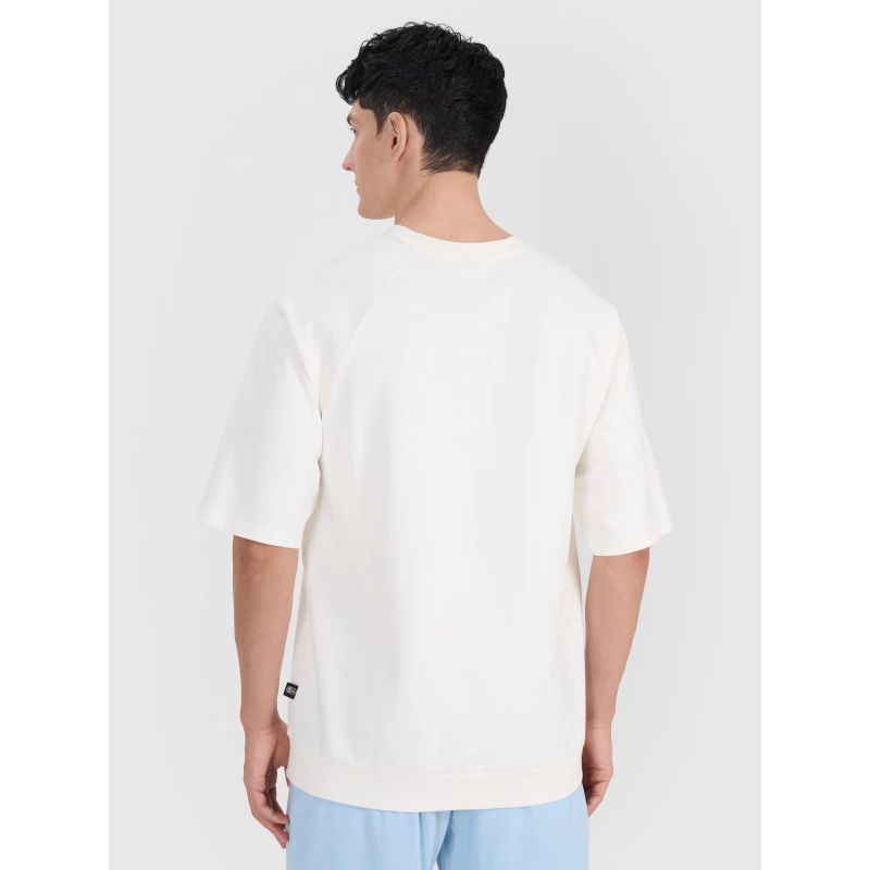 Men's short-sleeved sweatshirt without hood 4F 4FRSS25TSWSM2114-11S *Kategoria tymczasowa Your Sports Performance
