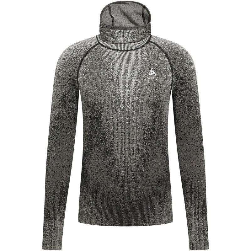 Men’s long-sleeve thermal shirt with integrated balaclava Odlo BLACKCOMB ECO, black