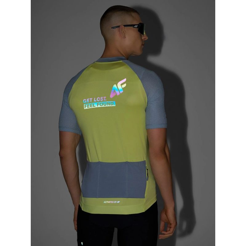 Men's 4F UPF50+ cycling jersey 4FRSS26TFTSM2450-73S