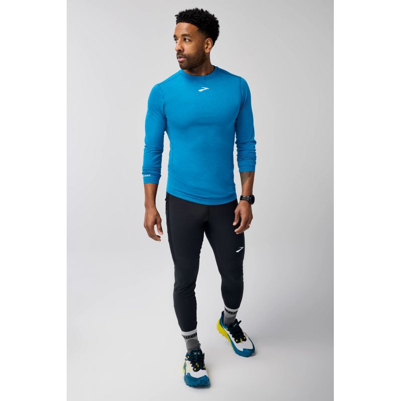 High Point Long Sleeve Men's Running Sweatshirt Blue Import z Brooks/Brooks/Bluzy Your Sports Performance
