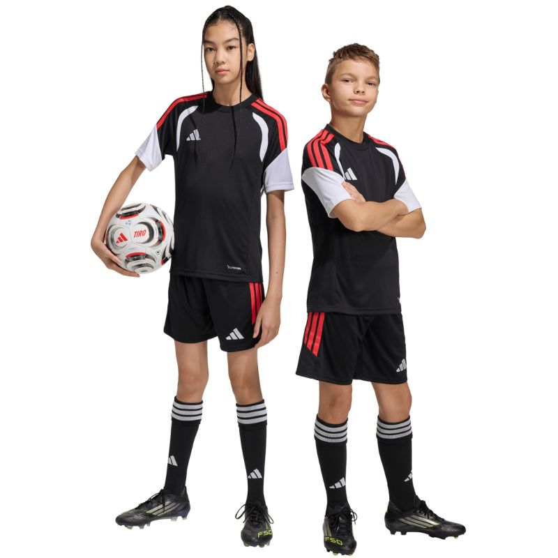 adidas Tiro 26 League kids' shorts black and red KA8814 Clothing Your Sports Performance