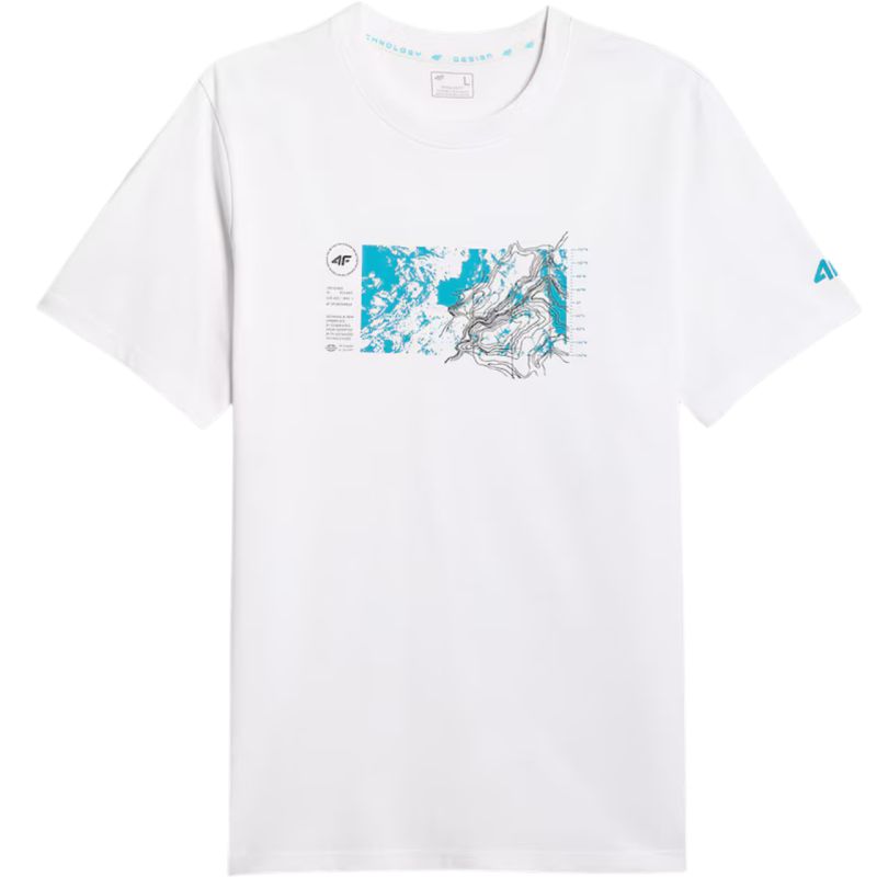 Men's T-shirt 4F M2823 white 4FWSS26TTSHM2823 10S