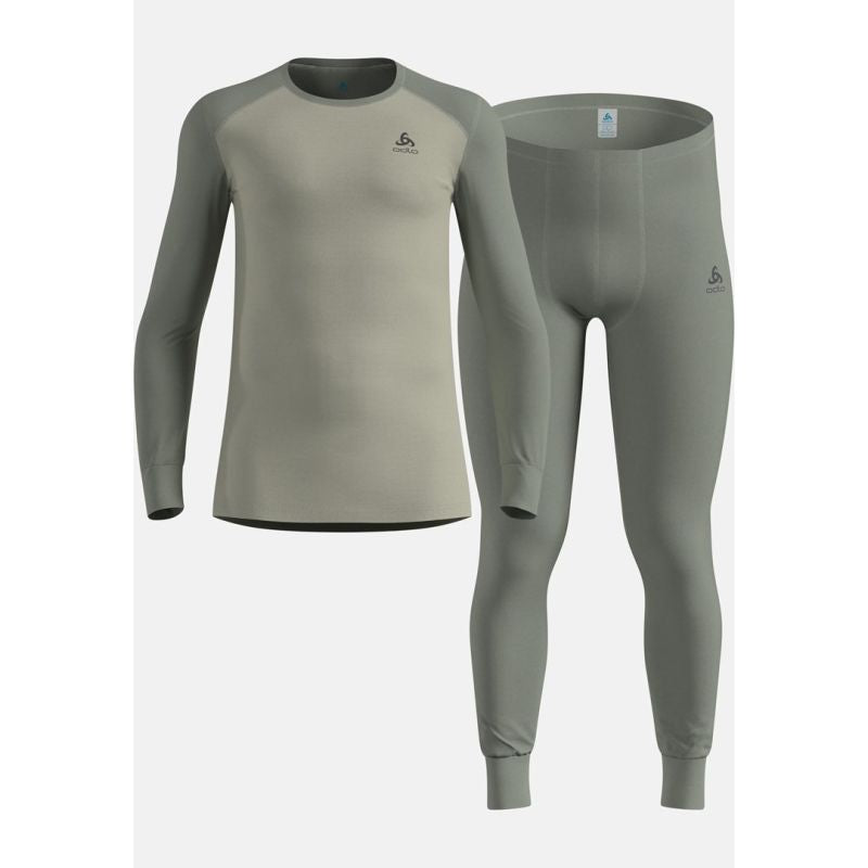 Thermal underwear - Odlo Set ACTIVE WARM Special Set size M Dark Gray Odzież militarna/Bielizna termoaktywna Your Sports Performance