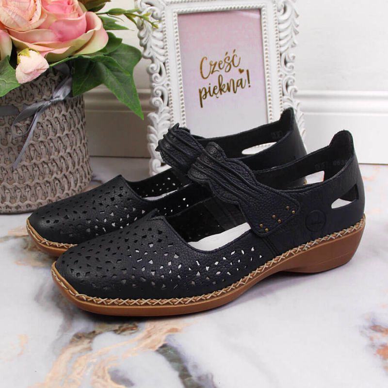 Rieker W RKR139 navy blue leather shoes Footwear/Lifestyle/Rieker Your Sports Performance