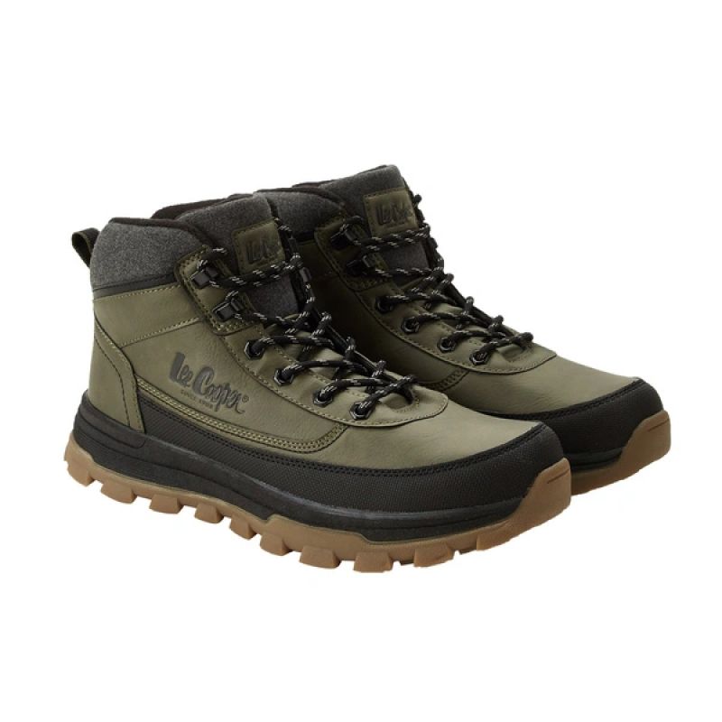 Lee Cooper Men's Winter Khaki Insulated Sneakers