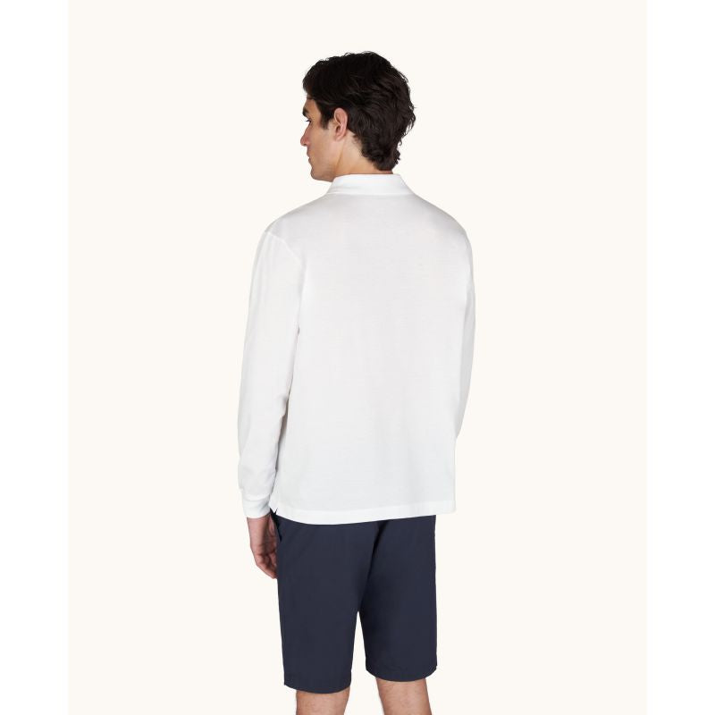 Men's cotton polo shirt Paul&Shark white 99311003-10 - classic, elegant