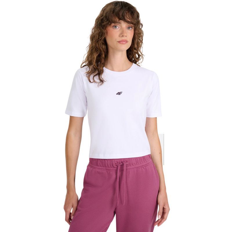 Women's T-shirt 4F F2971 white 4FWAW25TTSHF2971 10S In preparation Your Sports Performance