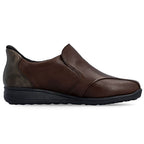Rieker 47259-27 comfortable brown women's leather shoes