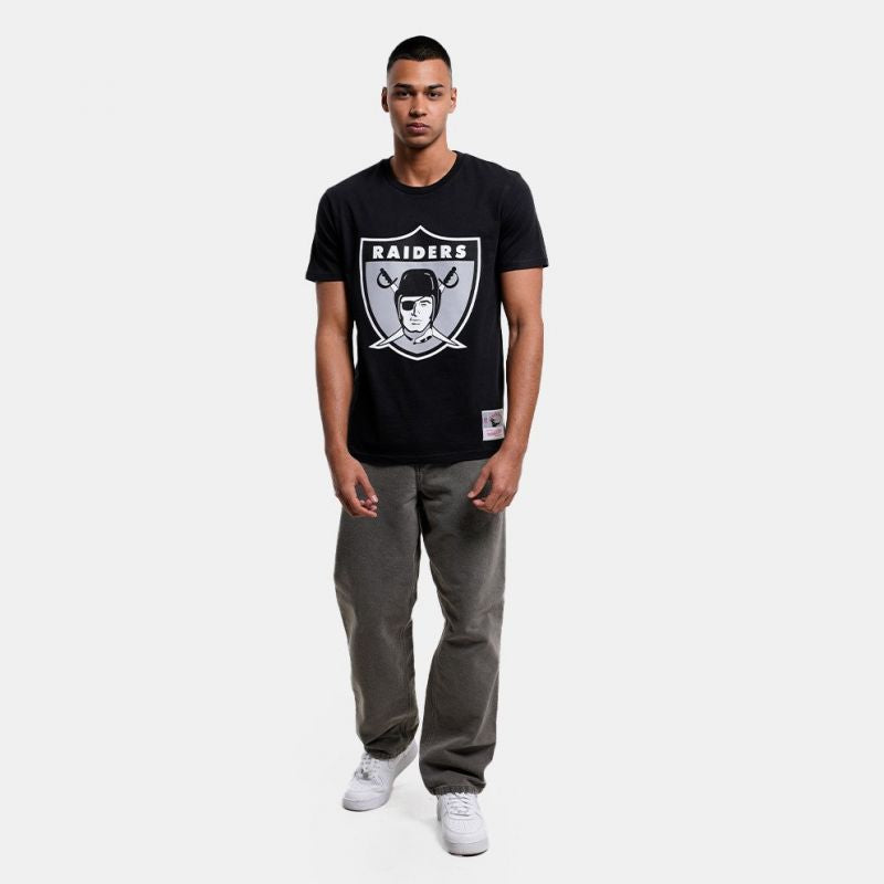 Mitchell &amp; Ness NFL Team Logo Tee Oakland Raiders M BMTRINTL1053-ORABLCKT Clothing/Lifestyle/T-shirts/Mitchell & Ness Your Sports Performance
