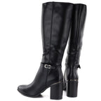 Women’s Black Block-Heel Boots Sergio Leone KZ-08