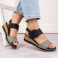 Leather wedge sandals Remonte W RKR646 Footwear/Lifestyle/Rieker Your Sports Performance