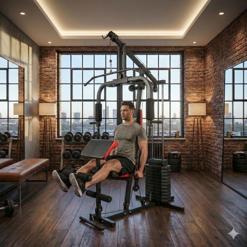 Multigym PRO BMG 4700 bench with weight stack 66kg