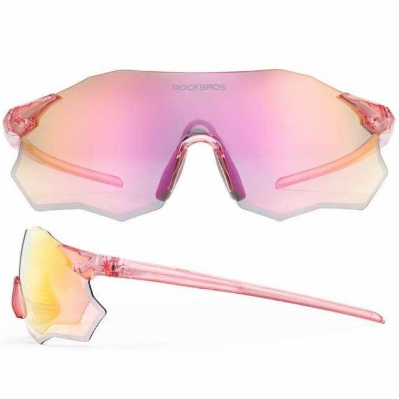Rockbros glasses with photochromic 14120012001 pink Rockbros/Odzież Rowerowa/Okulary/Fotochromowe Your Sports Performance