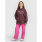 Oversized sweatshirt with hood, unzipped, for girls, 4F 4FJRAW25TSWSF2429-51S 4f