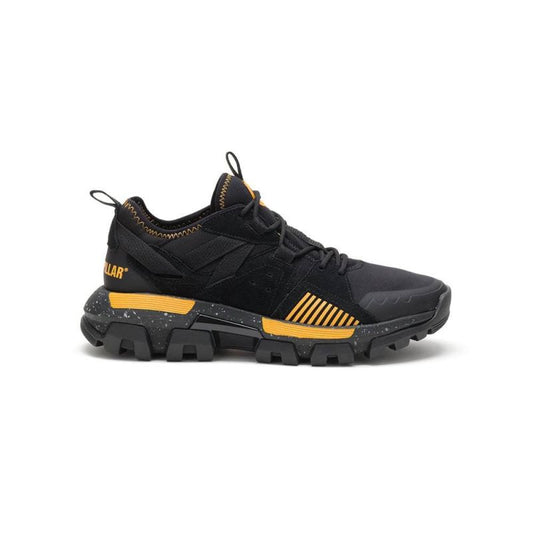 Cat Caterpillar Raider Sport Men's Suede Sneakers Black/Yellow (P724513) In preparation Your Sports Performance