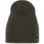 BUFF KNITTED & FLEECE BAND BEANIE LILON SHORT BEETLE GREEN Hat