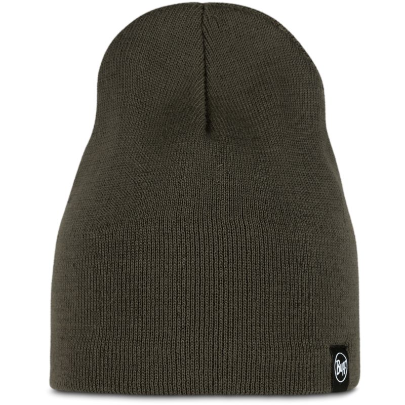 BUFF KNITTED & FLEECE BAND BEANIE LILON SHORT BEETLE GREEN Hat