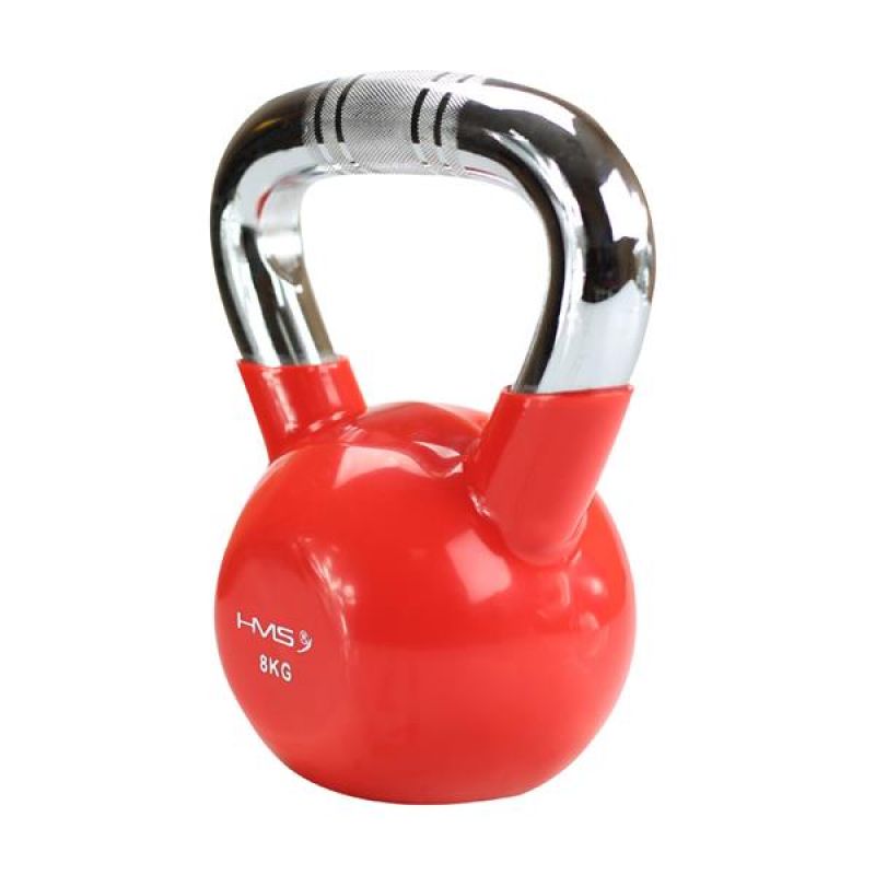 Kettlebell cast iron knurled chrome handle HMS KTC06 RED Accessories/Training equipment Your Sports Performance