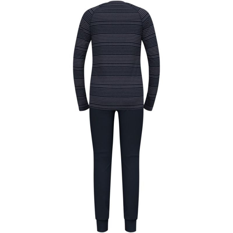 Thermal underwear - Odlo Set ACTIVE WARM Special Set size M Navy blue Odzież militarna/Bielizna termoaktywna Your Sports Performance