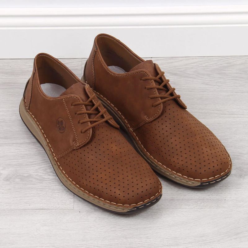 Rieker M RKR528 brown openwork leather shoes Footwear/Lifestyle Your Sports Performance