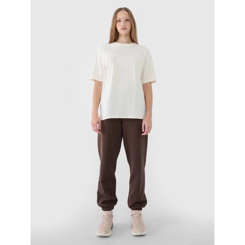 Women's oversize plain T-shirt 4F 4FRSS25TTSHF2694-11S *Kategoria tymczasowa Your Sports Performance