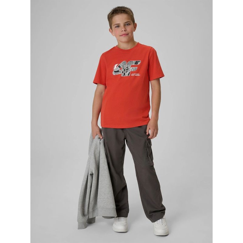 Boys' Regular-Fit Printed T-Shirt 4F 4FJRAW26TTSHM4349-062S